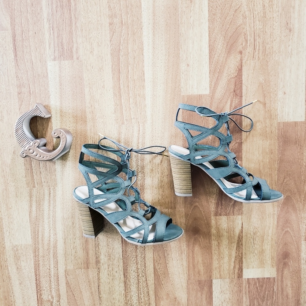 Strappy heels